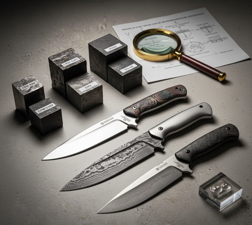 naykrashcha stal dlia nozhiv